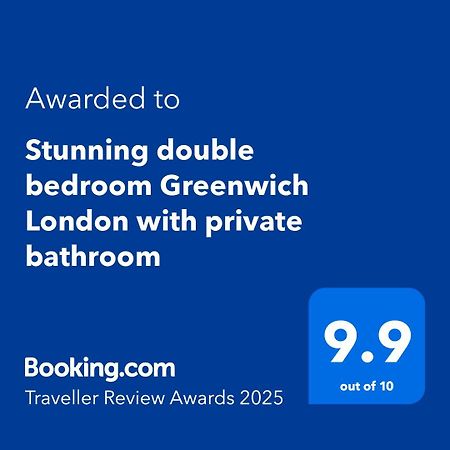 Stunning Double Bedroom Greenwich London With Private Bathroom Exterior photo